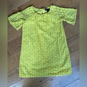 Gap yellow eyelet lace dress size 4